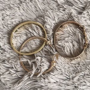 3 Gold Bracelets